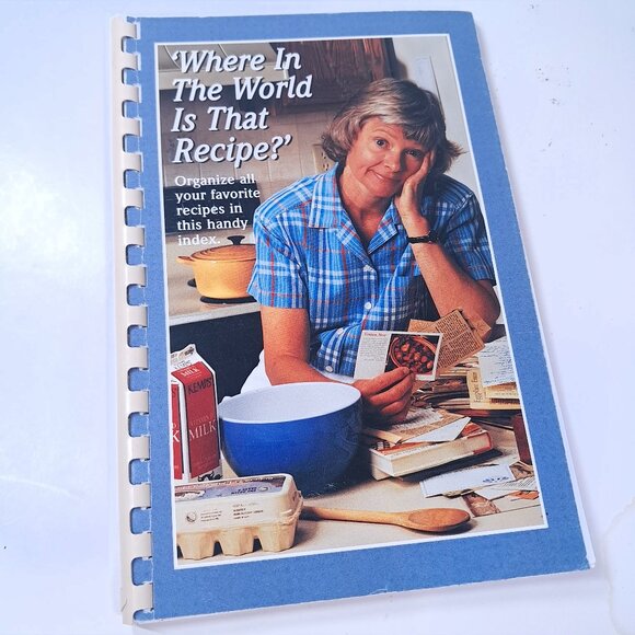 Where In The World Is That Recipe? Taste Of Home Book Organizer personal index - Picture 1 of 12